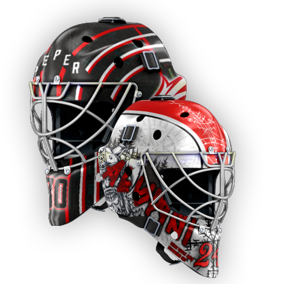 The Pack Custom Sports Goalie Maske Design