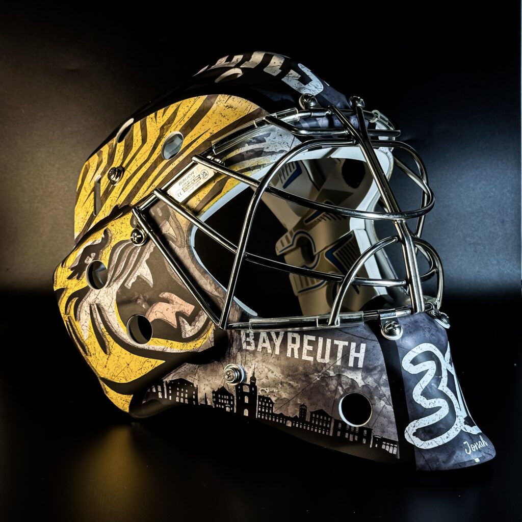 The Pack Eishockey Torwartmaske Bayreuth Tigers